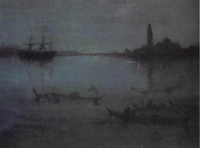 James Abbott McNeil Whistler Nocturne in Blue and Silver:The Lagoon Venice